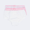 Kit Calcinha Infantil Feminina Morangos Branca e Rosa