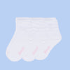 Kit Meia Soquete Infantil Pampili Branca