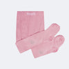 Meia Calça Bebê Pampili Coração Strass Rosa