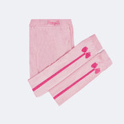 Meia Legging Infantil Pampili Laço Rosa - legging flexível