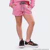 Short Infantil Vallen Moletom Cordão Listrado Rosa