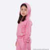 Blusa Infantil Vallen Moletom Manga Longa Capuz Rosa