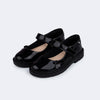 Sapato Infantil Pampili Tifany Borboleta Verniz Preto