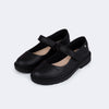 Sapato Infantil Pampili Tifany Costura Flores Preto