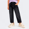Calça Jeans Infantil Animê Lisa Chumbo