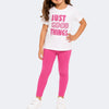 Conjunto Infantil Momi Just Good Things Pink e Off White