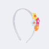 Tiara Infantil Pampili Acrílico Flores Coloridas