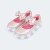 Tênis de Led Pampili Sneaker Luz Mary Jane Rosê