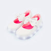 Tênis de Led Pampili Sneaker Luz Mary Jane Laço Branco