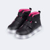 Tênis de Led Infantil Pampili Sneaker Luz Preto