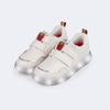 Tênis de Led Infantil Pampili Sneaker Luz Batata Frita Nude