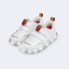 Tênis de Led Infantil Pampili Sneaker Luz Batata Frita Branco