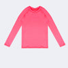 Blusa Infantil Pampili Manga Longa com Proteção UV Rosa Neon