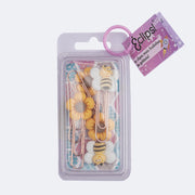 Clips Éclips Busy Bees Brancos e Amarelos - kit clips