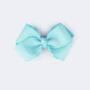Presilha Bico de Pato Pampili Laço Grande Estruturado Azul Tiffany