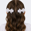 Kit de Laços de Cabelo Infantil Pampili com Brilho Branco