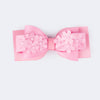 Presilha Bico de Pato Pampili com Laço Estruturado Rosa Chiclete