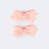 Kit 2 Presilhas Infantis Pampili Laço de Fita Salmão