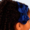 Tiara Infantil Pampili Laço Cetim Marinho