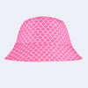 Chapéu Bucket Hat Infantil Pampili Dupla Face Escamas de Sereia Rosa
