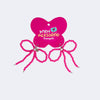 Pingente Infantil Pampili Laço de Pérolas Pink