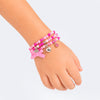 Kit de Pulseira Infantil Pampili Laço Rosa
