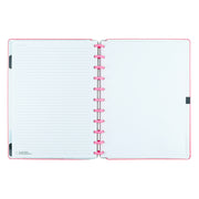 Caderno Inteligente All Pink Grande Pink - abertura do caderno