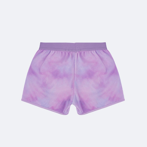 Short Infantil Pampili Tule Tie-Dye Lilás - traseira 