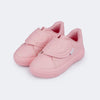 Tênis Infantil Feminino Pampili Yumi Coração Rosa Glace