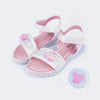 Sandália Infantil Feminina Candy Pin Branco