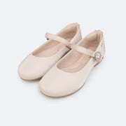 Sapato Infantil Feminino Pampili Angel Fivela com Strass Areia