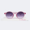 Óculos de Sol Infantil Pampili Redondo Acetato Transparente Rosa