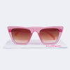 Óculos de Sol Infantil Feminino Acetato Quadrado Rosa