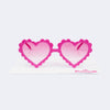 Óculos de Sol Infantil Feminino Acetato Coração Pink