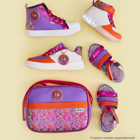 Bolsa Infantil Pampili Roxa Colorida Princesa © DISNEY - coleção Disney