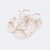 Sandália Infantil Feminina Tira em Laço Nude