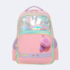 Mochila Escolar Infantil Pampili Pompom Holográfica Candy Colors