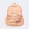 Mochila Escolar Infantil Pampili Coração Salmão