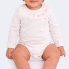 Body Infantil Pampili Gola com Babados Off White