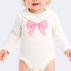 Body Infantil Pampili  Manga Longa Laço Off White