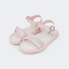 Sandália Infantil Pampili Cora Tiras com Strass Rosa Glace