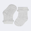 Meia Bebê Soquete Pampili com Renda Branca