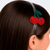 Tiara Infantil Pampili Cereja Vermelha