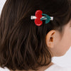 Presilha de Cabelo Infantil Cereja Vermelha