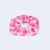 Elástico de Cabelo Scrunchie Pampili Conchas Rosa