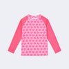 Blusa Uv Infantil Pampili Conchas Rosa Neon
