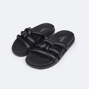 Sandália Slide Feminina TWN Zaya Slide Comfy Preta