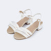 Sandália Infantil Pampili Fancy Branco Perolizado