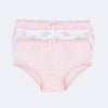 Kit Calcinha Infantil Feminina Coelhinha Rosa e Branca