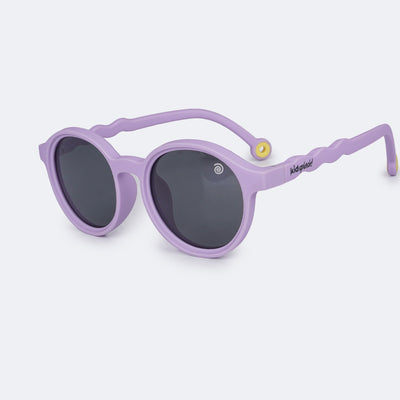 Óculos de Sol Infantil Flexível KidSplash! Proteção UV Redondo Lilás - óculos lilás
